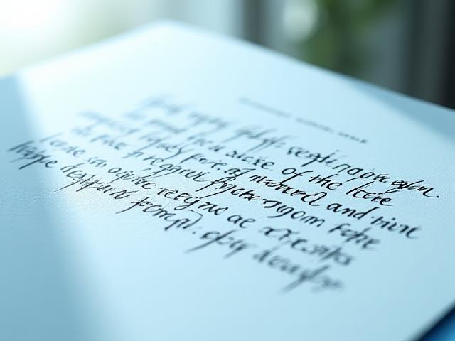 Poema personalizado impreso con caligrafía artística