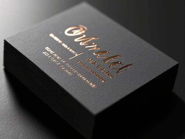 Tarjetas de presentación caligrafiadas para marca de lujo